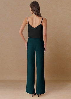 front Marina Pino Pantalones rectos de tejido refinado