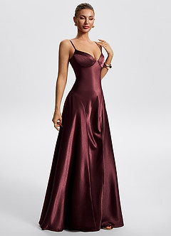 Noreen Cabernet A-Line Maxi Dress image7