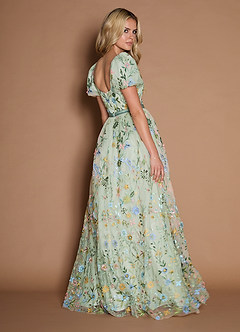 Marisa Light Green Maxi Dress image2