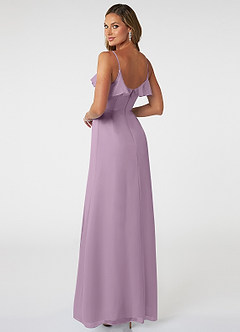 Azazie Natalia Bridesmaid Dresses Wisteria A-Line Chiffon Dress image4