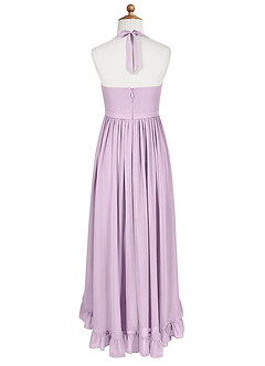 Azazie Hermione Junior Eucalyptus A-Line Chiffon Dress image9