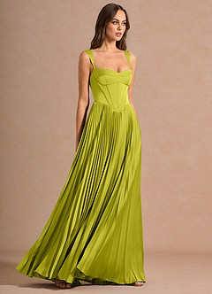 Vestido Verde Limón Largo Avenelle image4