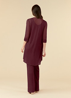 Azazie Frances Klänningar till brudens mor Klänning Jumpsuit/byxdräkt i Maska Scoop Cabernet image2