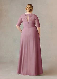 Azazie Barrymore Mother of the Bride Dresses A-Line Scoop lace Chiffon Floor-Length Dress image8