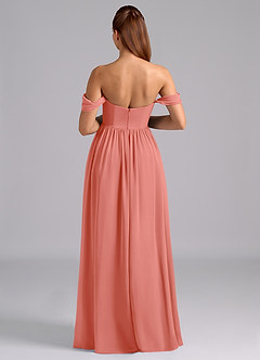 Azazie Saige Abiti da damigella d'onore premaman Abito A-Line Plissettato Chiffon Floor-Length image2