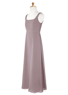 Azazie Renee Junior A-Linie Seitliche Cut-Outs Chiffon Kleid Dämmerung image7