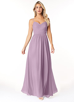 Azazie Lisbon Bridesmaid Dresses Wisteria A-Line Sweetheart Neckline Chiffon Dress image5