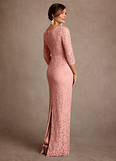 Azazie Van Buren 신부의 어머니 드레스 쉬스 레이스 플로어 길이 드레스 image5