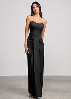 Vestido Negro Largo Virelle image3