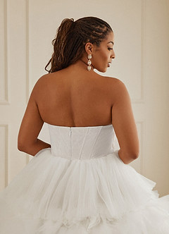 Christian Siriano Bridal for Azazie 2008 Wedding Dresses Diamond White Ball-Gown Sequins Tulle Dress image15
