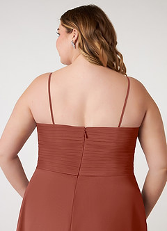 Azazie Arabella Allure Bridesmaid Dresses Auburn A-Line Sweetheart Neckline Chiffon Convertible Dress image15