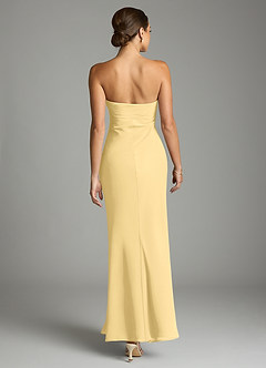 Azazie Saylor Bridesmaid Dresses Butter Mermaid Strapless Chiffon Dress image10