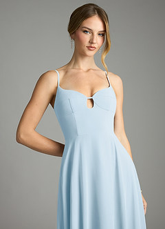 Azazie Audreana Final Sale Sky Blue A-Line Sweetheart Neckline Chiffon Dress image2