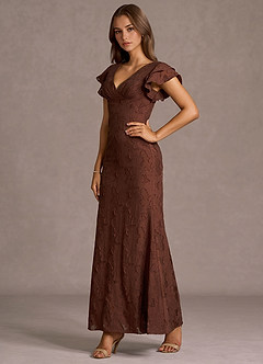 Baela Cinnamon Brown Maxi Dress image3