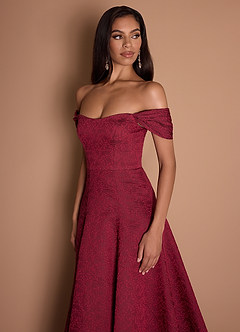 Dannie Cranberry Gown image2