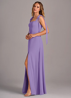 Azazie Debra Bridesmaid Dresses Tahiti A-Line with Pockets Chiffon Convertible Dress image4