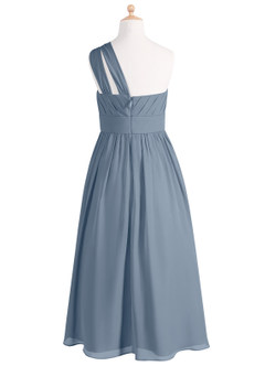 Azazie Molly Junior Twilight A-Line Pleated Chiffon Dress image8