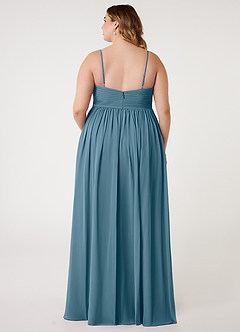 Azazie Alia Bridesmaid Dresses Bermuda A-Line Pleated Chiffon Dress image7