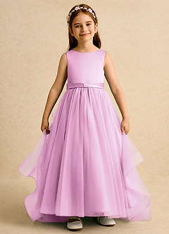 Azazie Lior Flower Girl Klänningar Klänning Balklänning i Tyll Plisserad image2