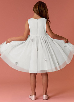 Barbie ♥ Azazie Flower Girl Dresses Diamond White Dress image8