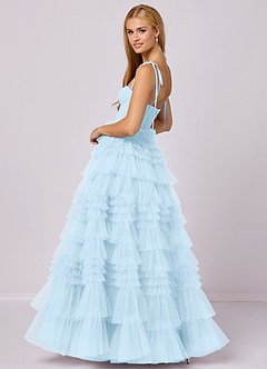Barbie ♥ Azazie Bridesmaid Dresses Sky Blue A-Line Sweetheart Neckline Tulle Dress image2