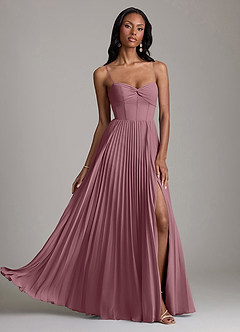 Azazie Akiko Bridesmaid Dresses Amethyst A-Line Sweetheart Neckline Chiffon Dress image1