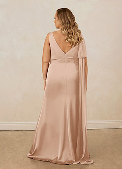Christian Siriano Bridal for Azazie 1011 Bridesmaid Dresses English Rose Mermaid Bow Stretch Satin Dress image19