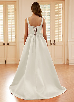 Blakellya Ivoor A-lijn baleinen korset galajurk image2