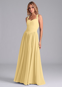 Azazie Francis Bridesmaid Dresses Butter A-Line Corset Chiffon Dress image5