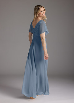 Azazie Alessa Mother of the Bride Dresses Twilight A-Line V-Neck Pleated Chiffon Dress image9
