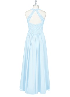 Azazie Claudia Bridesmaid Dresses Sky Blue A-Line Sweetheart Neckline Chiffon Dress image8