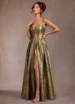 Bellona Turcoaz Vintage Rochie maxi image4