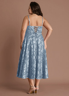 Sylvie Dusty Blue Midi Dress image8
