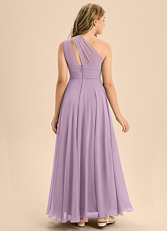 Azazie Charlize Junior Wisteria A-Line Pleated Chiffon Dress image2
