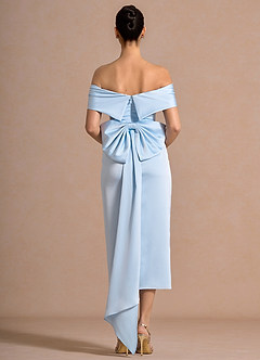 Andrea Sky Blue Midi Dress image2