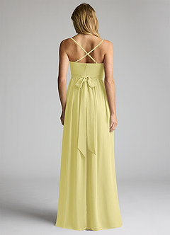 Azazie Llana Abiti da damigella d'onore premaman Abito A-Line Chiffon Floor-Length image4