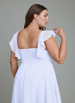 Azazie Leilani Bridesmaid Dresses Lavender A-Line Pleated Chiffon Dress image12