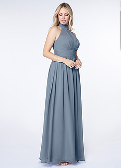 Azazie Iman Bridesmaid Dresses Twilight A-Line A-Line Ruched Chiffon Dress image6