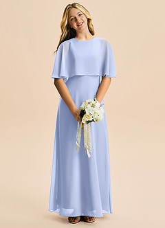 Azazie Maris Junior Jurk van Chiffon met A-Lijn Ijs image4