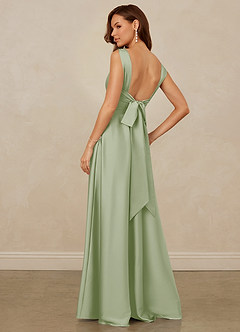 Christian Siriano Bridal for Azazie 1001 Bridesmaid Dresses Dusty Sage A-Line Sweetheart Neckline Stretch Satin Dress image9