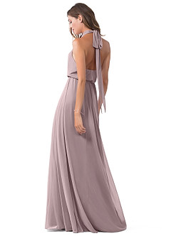 Azazie Landry Bridesmaid Dresses Dusk A-Line Pleated Mesh Dress image5