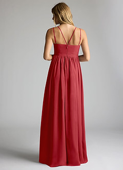 Azazie Emree Maternity Bridesmaid Dresses A-Line Chiffon Floor-Length Dress image4
