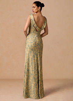 Juliska Green Brown Maxi Dress image2