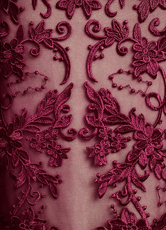 Azazie Charlene Mère de la mariée Robes Robe Sirène en Dentelle Bourgogne image6