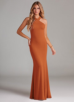Azazie Doretta Brautjungfernkleider Meerjungfrau-Linie Plissee Chiffon Kleid Kanel image1