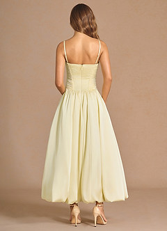 Meridith Butter Yellow Maxi Dress image2