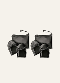 front 6-pack Rescue Flats Ballerinaskor med upprullning för bröllop