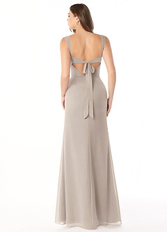 Azazie Audre Bridesmaid Dresses Frost Mermaid Pleated Chiffon Dress image2