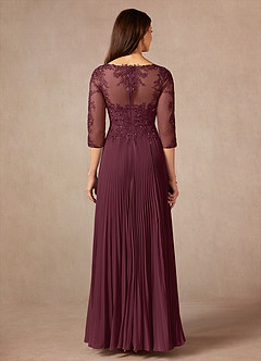 Azazie Corinne Mother of the Bride Dresses Cabernet A-Line Sequins Chiffon Dress image4