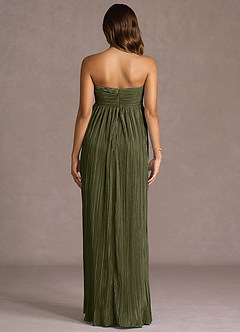 Vestido Verde Musgo Claro Largo Lana image2
